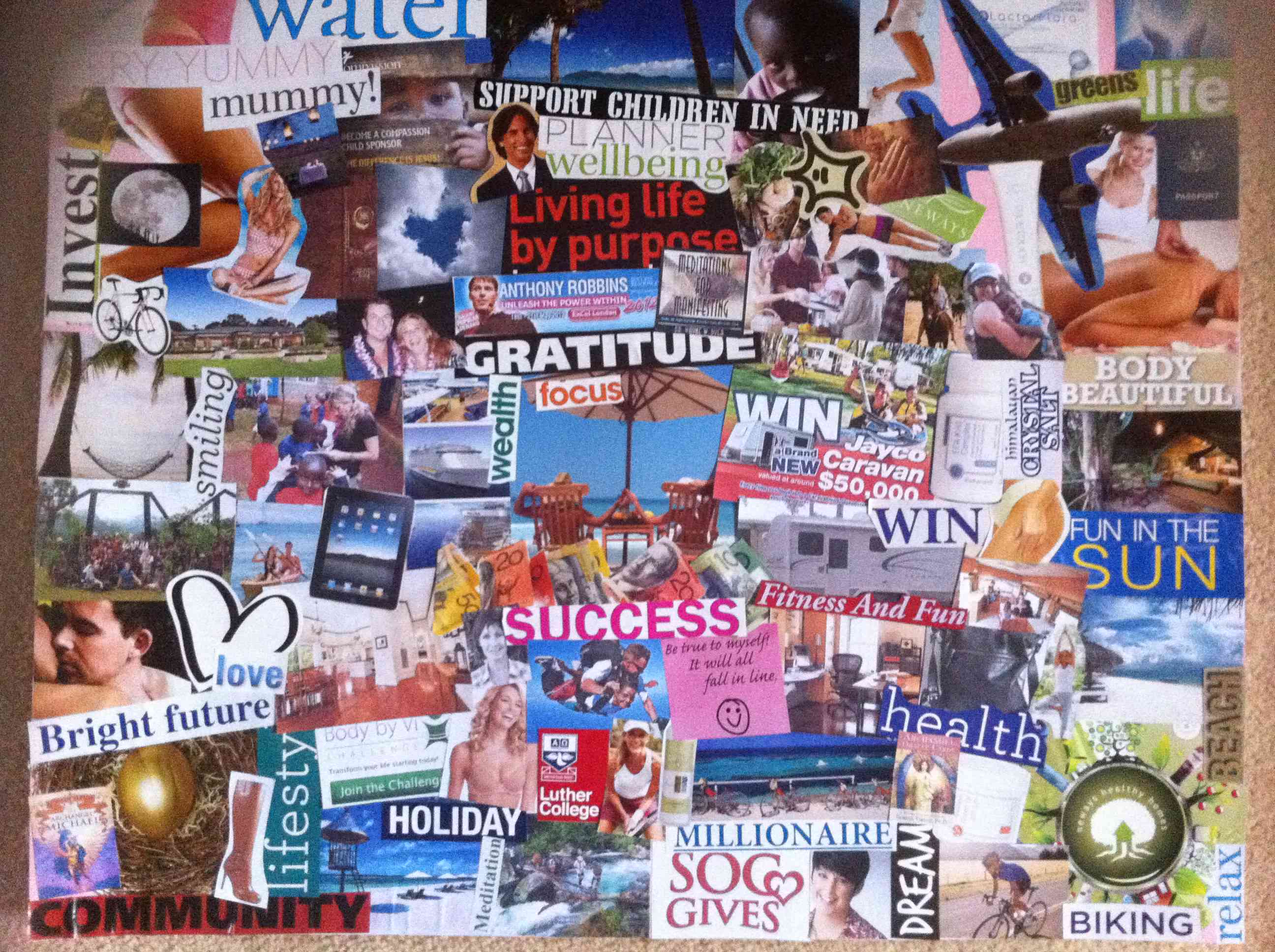 Make a Vision Board to Set Goals for the New Year